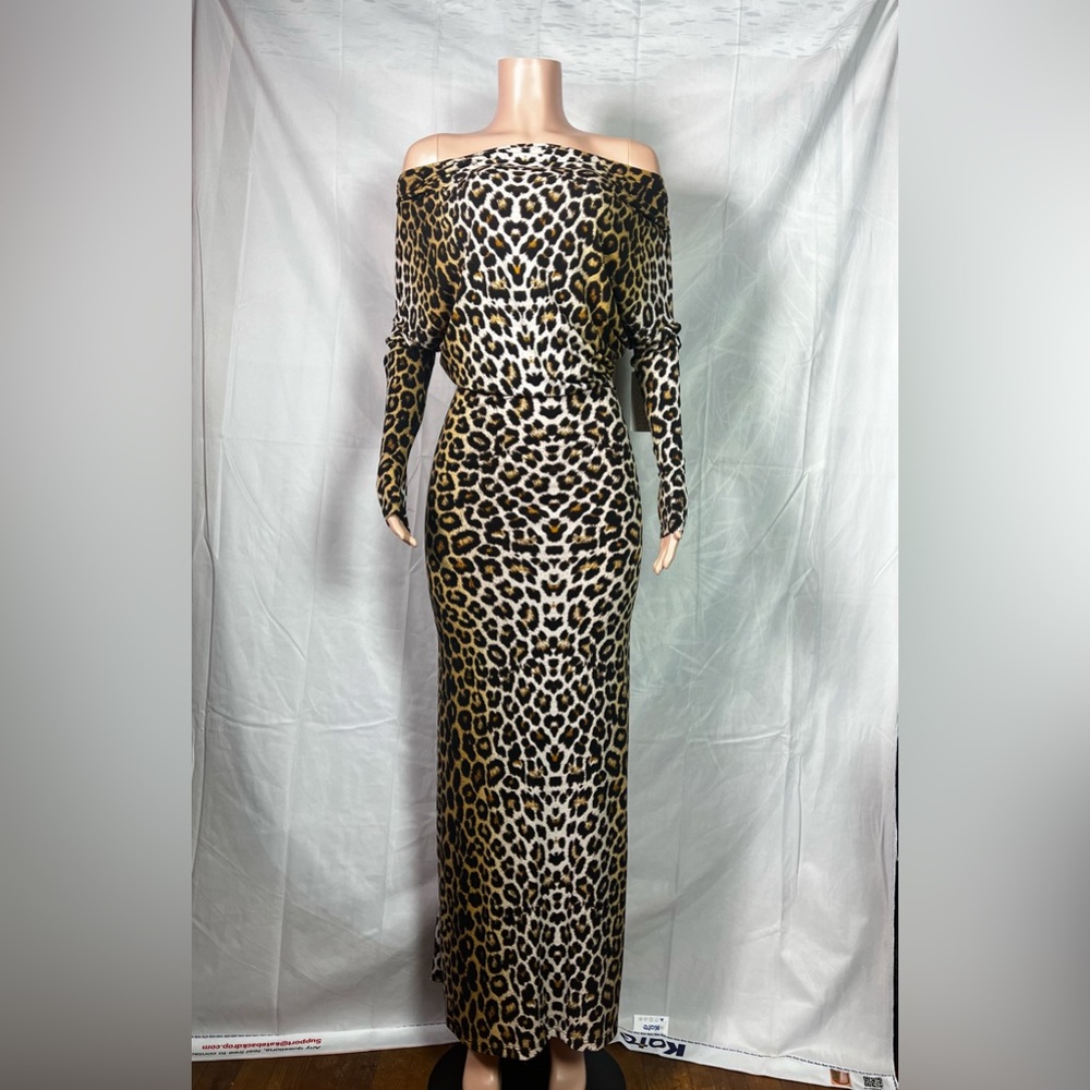 The four dresses in one, cheetah gown.